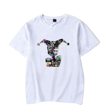 Joker t-shirt men women short-sleeve TS hirt casual cotton Harajuku Hip Hop t-shirt summer casual Joker boys girls white t-shirt
