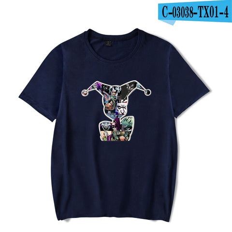 Joker t-shirt men women short-sleeve TS hirt casual cotton Harajuku Hip Hop t-shirt summer casual Joker boys girls white t-shirt